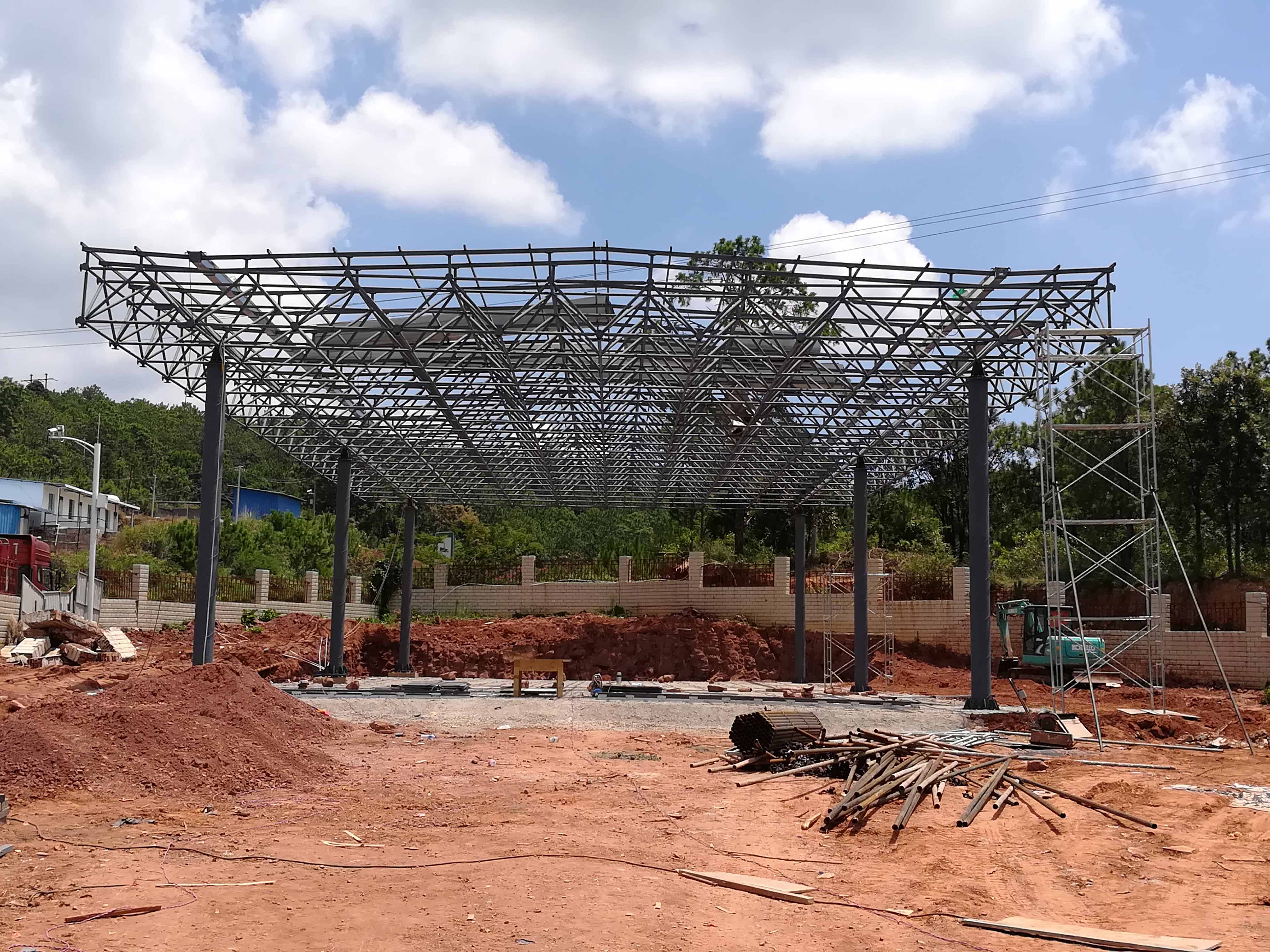 固原加油站网架屋面